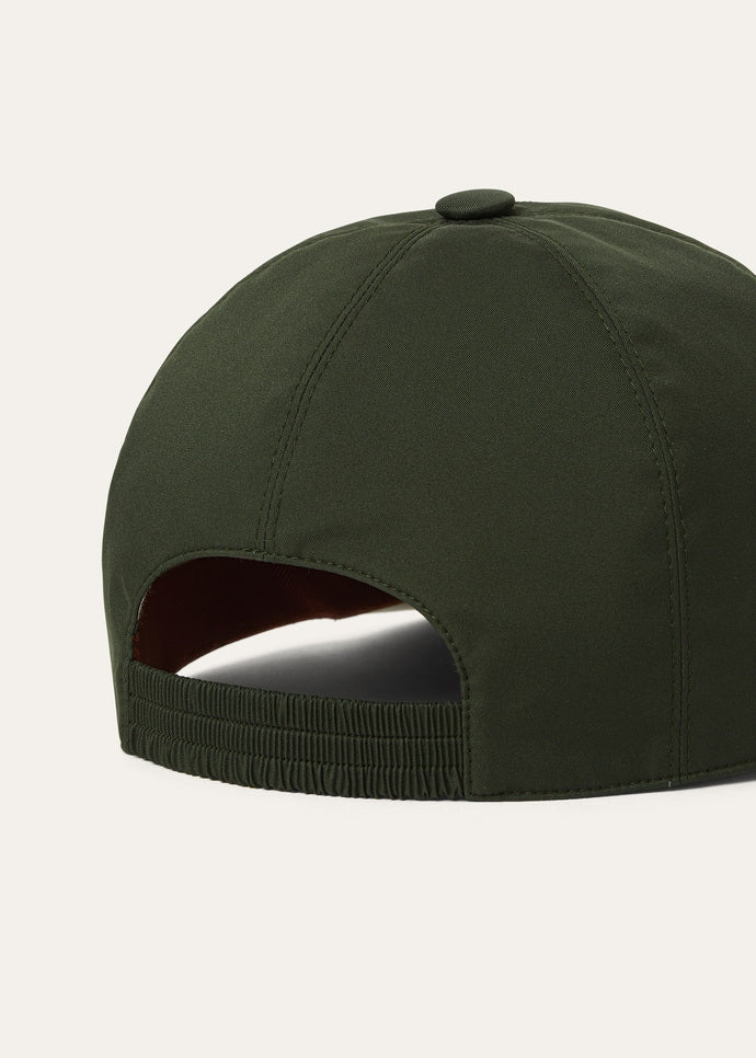 LORO PIANA baseball cap microfibre green