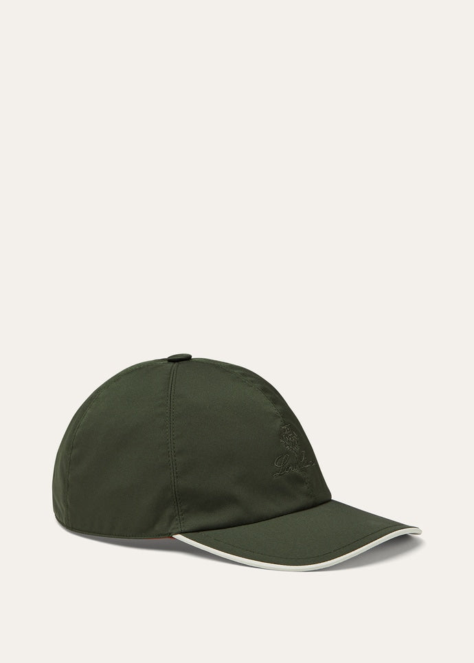 LORO PIANA baseball cap microfibre green
