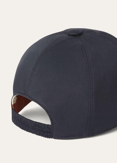 LORO PIANA BASEBALL CAP microfibre Navy blue