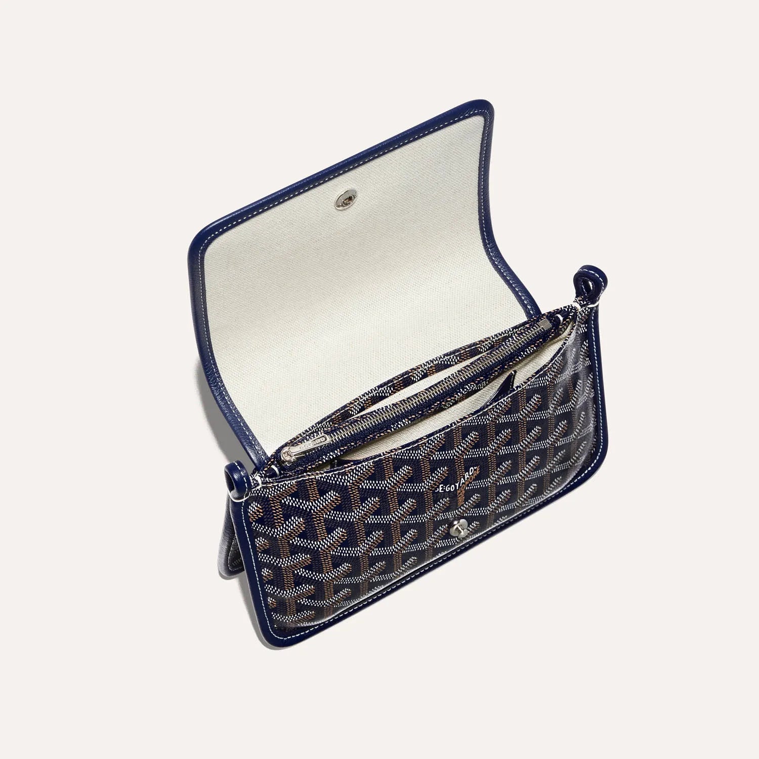 GOYARD Plumet pouch-wallet navy blue