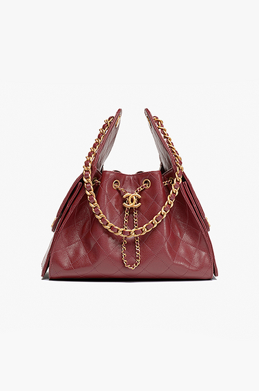 CHANEL 25 SMALL HANDBAG burgundy