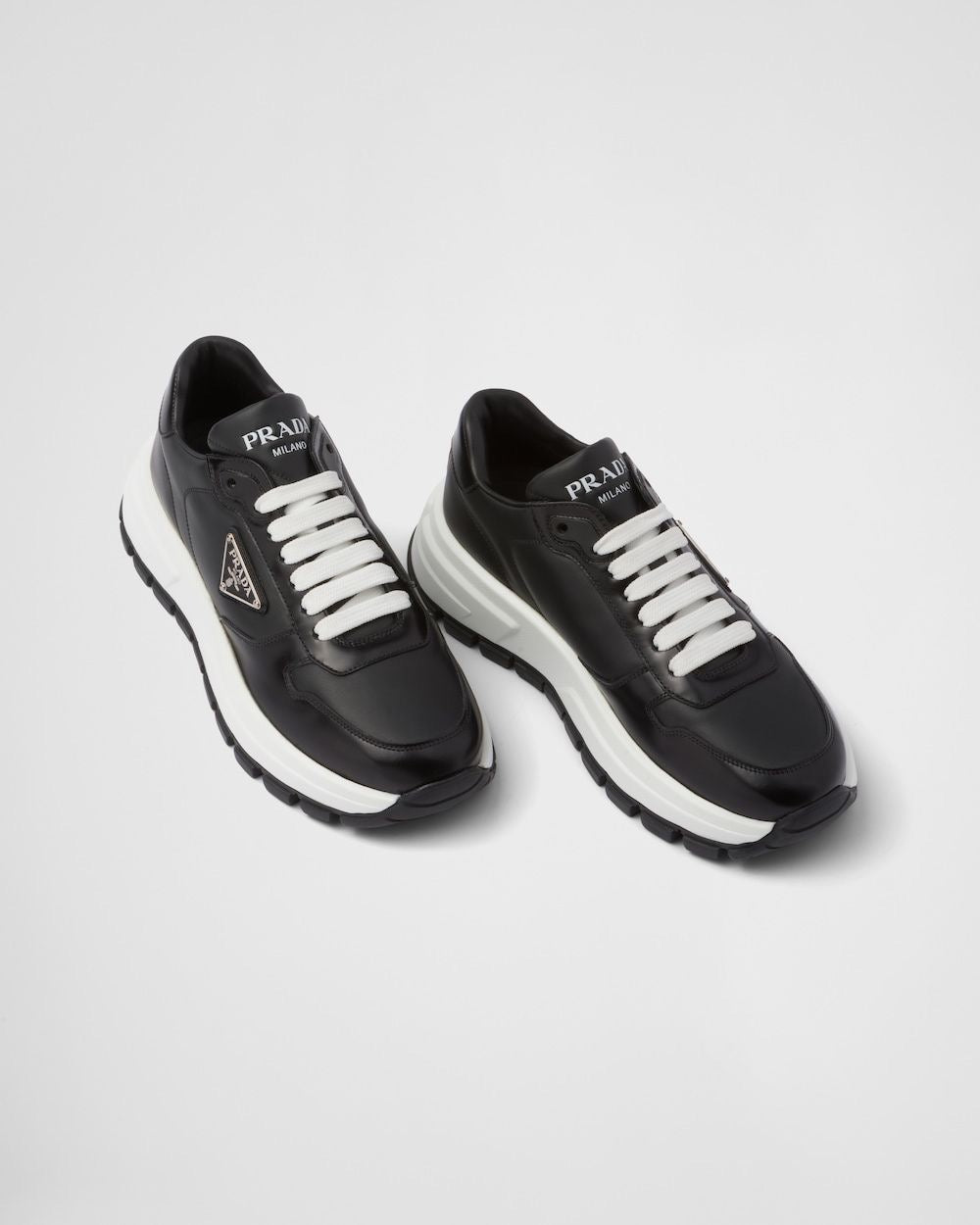 PRADA Women’s Low-Top Sneakers – Black Luxury Shoes