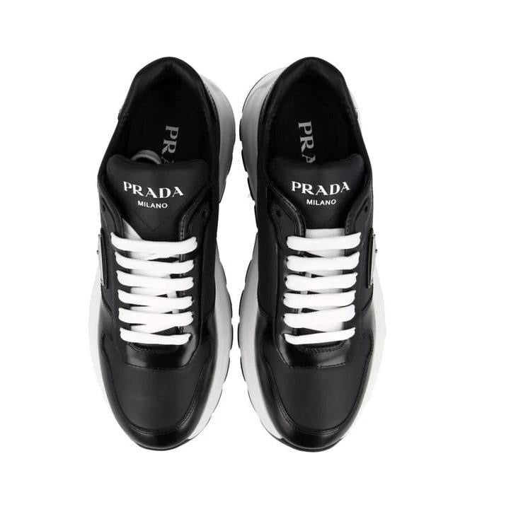 PRADA Women’s Low-Top Sneakers – Black Luxury Shoes