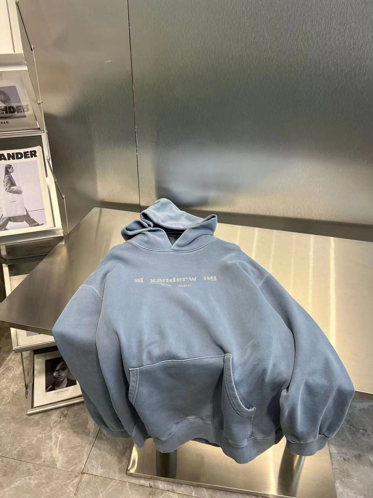Alexander Wang Cotton Hoodie – Blue
