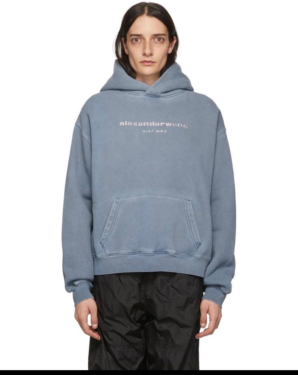 Alexander Wang Cotton Hoodie – Blue