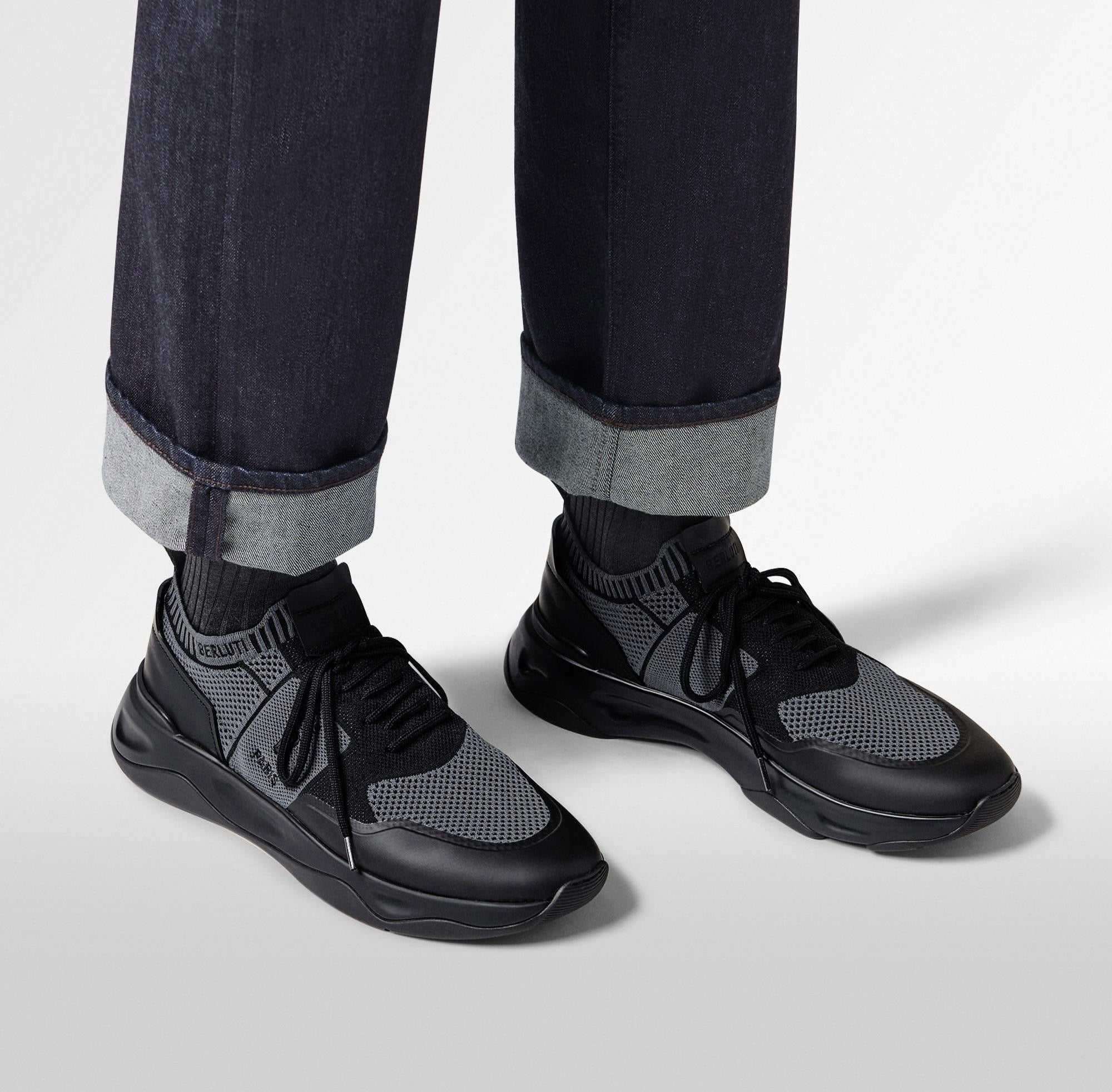 Berluti Shadow Sneakers – Black & Grey