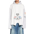 Balenciaga Men’s Paris Upside Down Hoodie – White