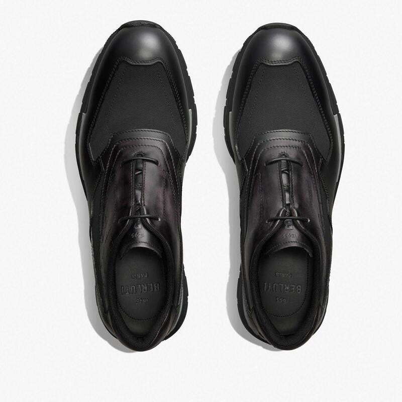 Berluti Fast Track Scritto Sneakers – Leather & Nylon