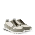 BRUNELLO CUCINELLI Men’s Suede Runners – Light Army Green | Premium Casual Sneakers