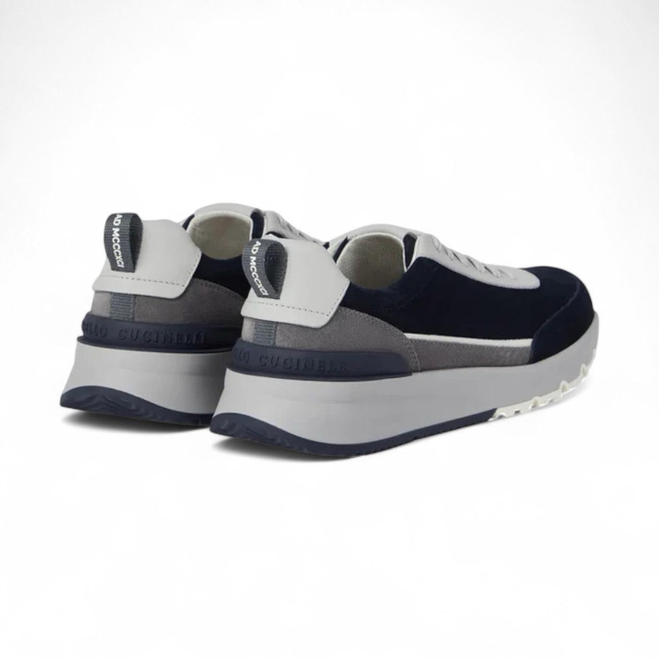 BRUNELLO CUCINELLI Men’s Suede Runners – Dark Grey | Premium Casual Sneakers