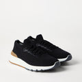 BRUNELLO CUCINELLI Men’s Knit Runners – Black | Premium Casual Sneakers