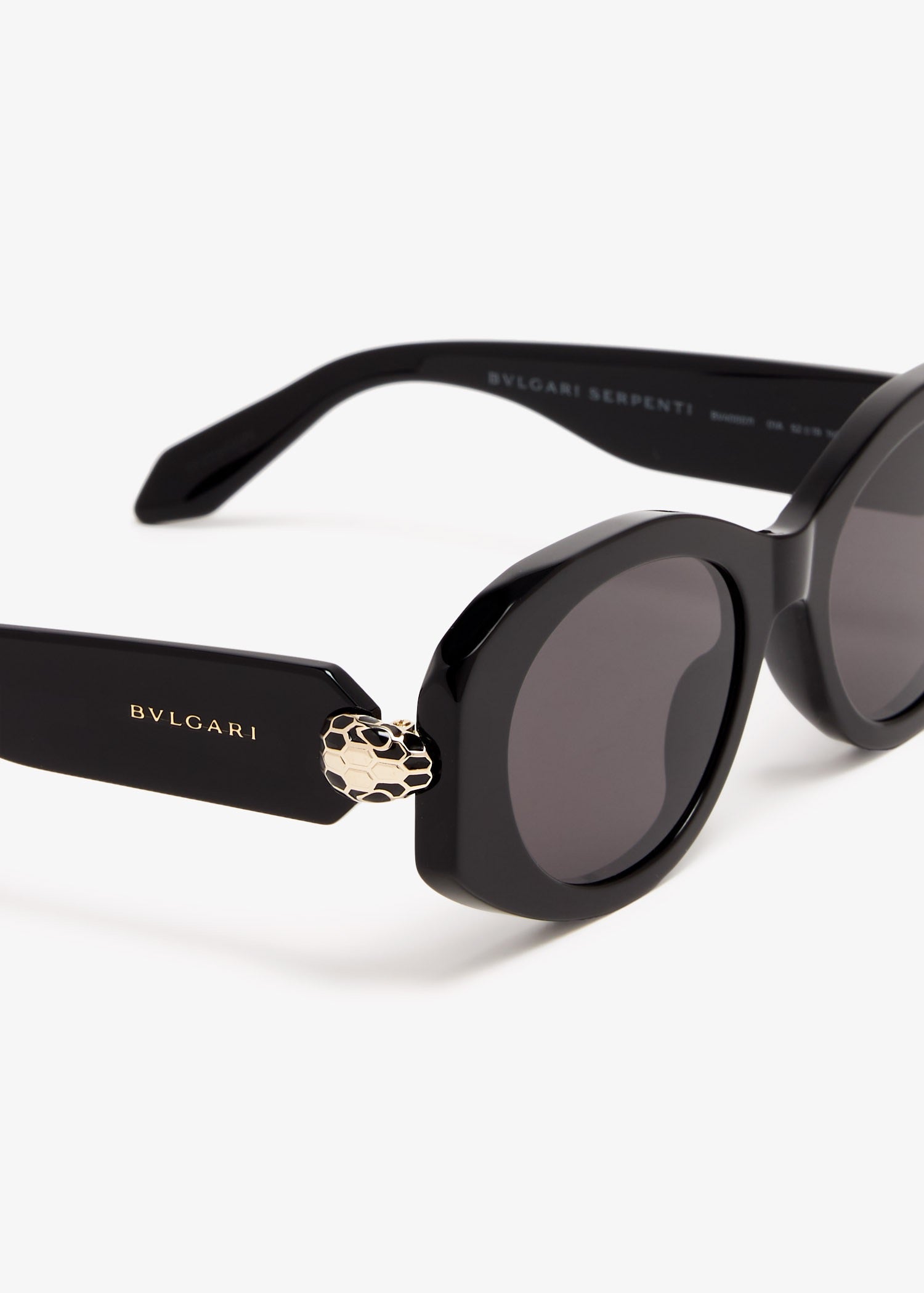 Bvlgari Serpenti Forever Oval Sunglasses – Black