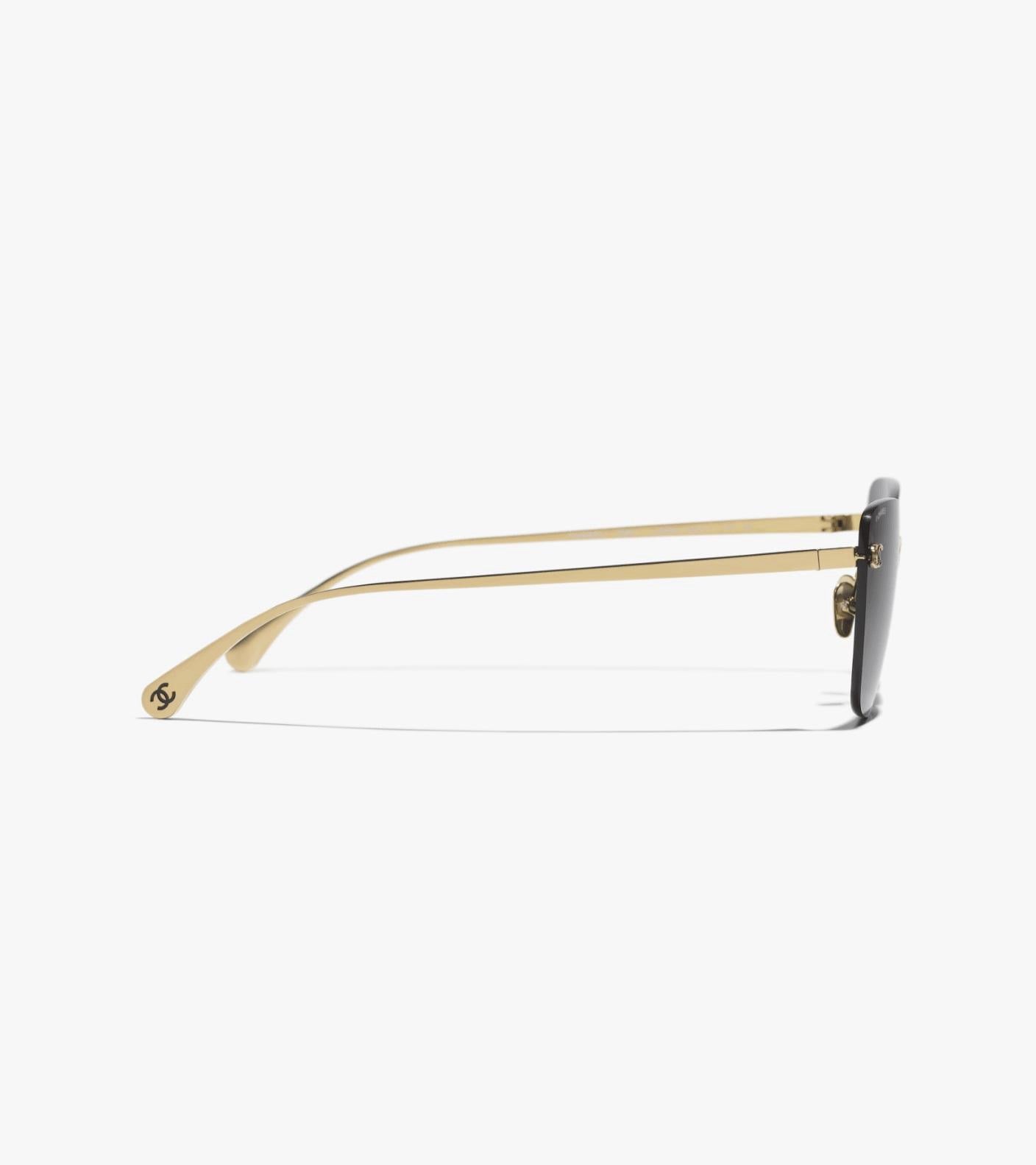 Chanel Cat-Eye Sunglasses – Gold & Black