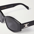 Celine Triomphe Cat-Eye Acetate Sunglasses – Black