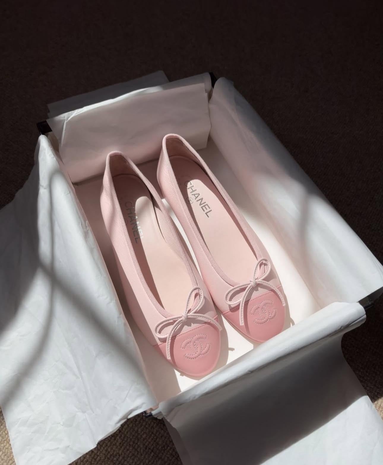 CHANEL Women’s Ballerina Flats – Pink Luxury Shoes