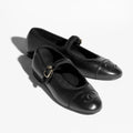 CHANEL Women’s Jane Flats – Black Luxury Shoes