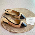 CHANEL Women’s Slingback Shoes – Apricot & Black Luxury Heels