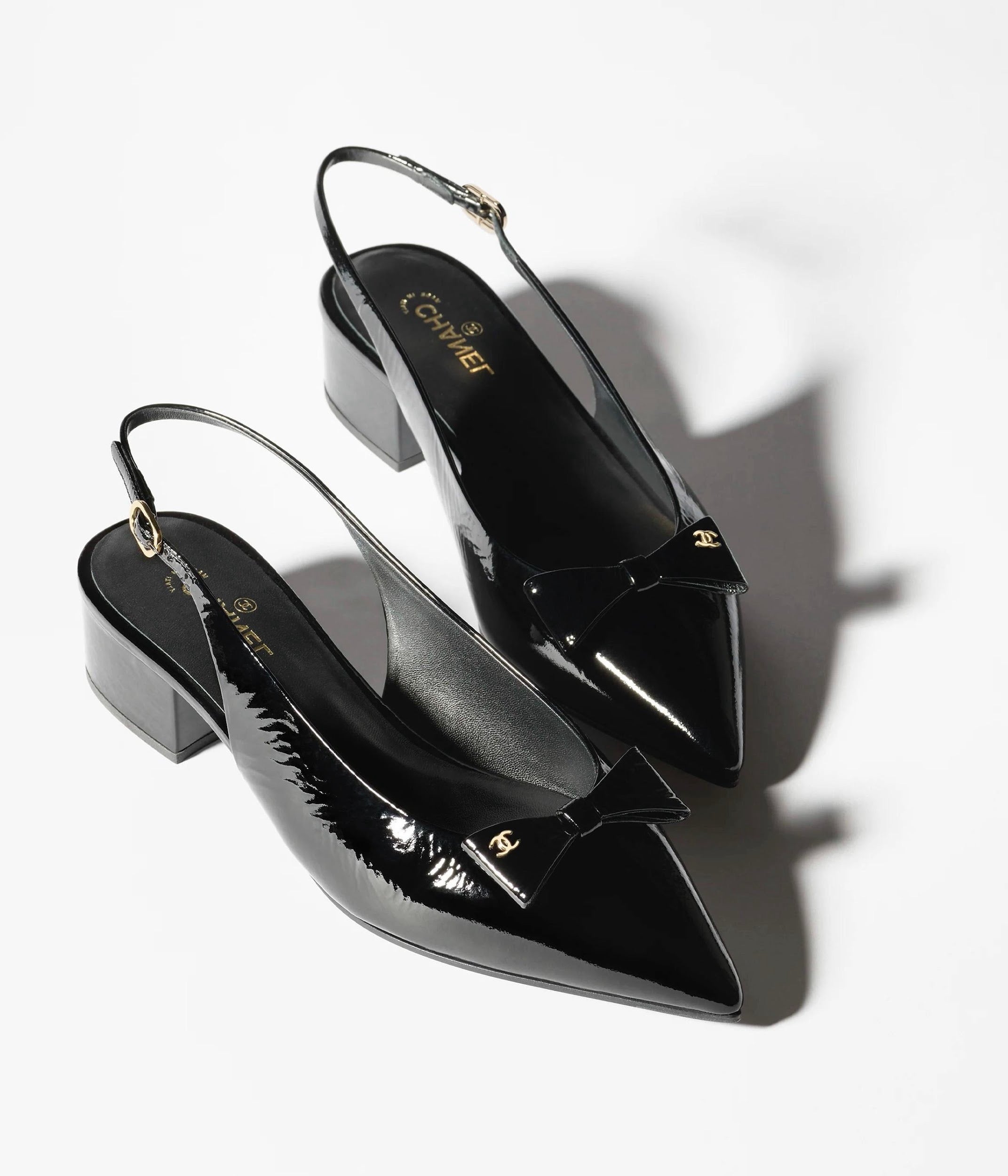 CHANEL Women’s Slingback Shoes – Black Luxury Heels