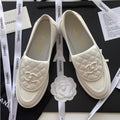 CHANEL Women’s Mocassins – White Luxury Loafers