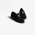 CHANEL Women’s Mocassins – Black Suede Luxury Loafers
