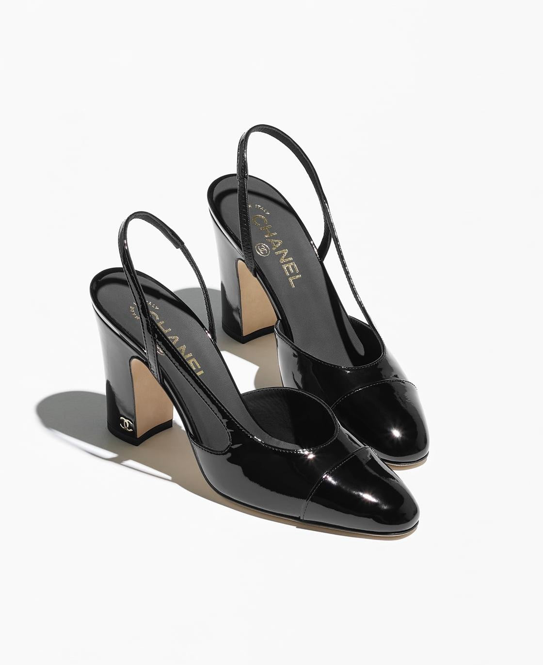 CHANEL Women’s Slingback Sandals – Black Luxury Heels