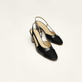 CHANEL Women’s Slingback Sandals – Black Luxury Heels