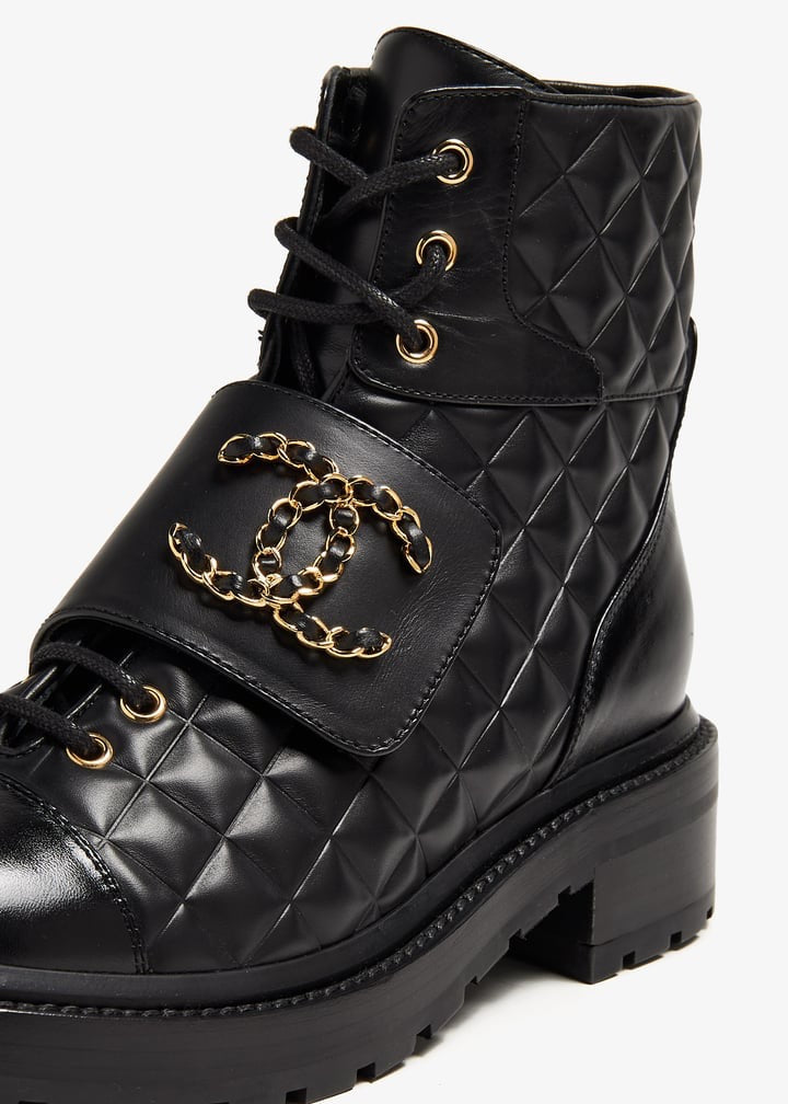CHANEL Women’s Short Boots – Black Luxury Boots