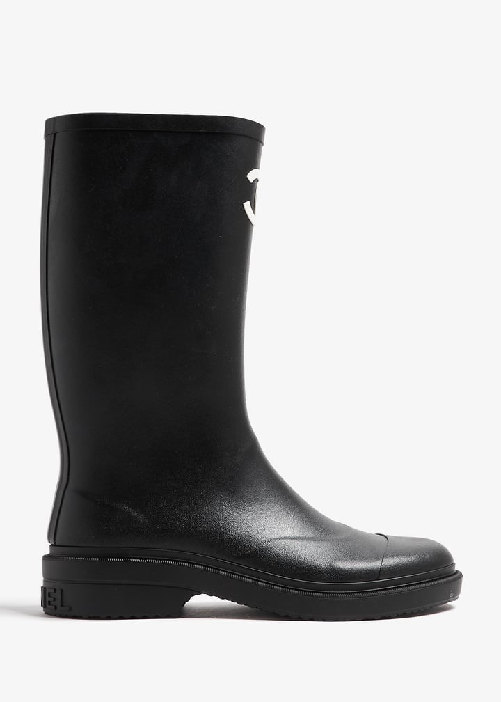 CHANEL Women’s Rain Boots – Black Luxury Boots