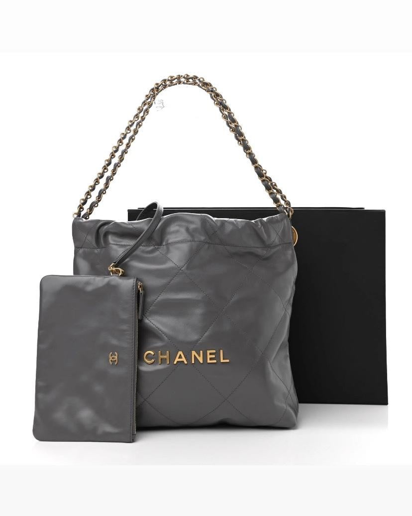 Chanel 22 Handbag with Gold Tone Hardware – Women