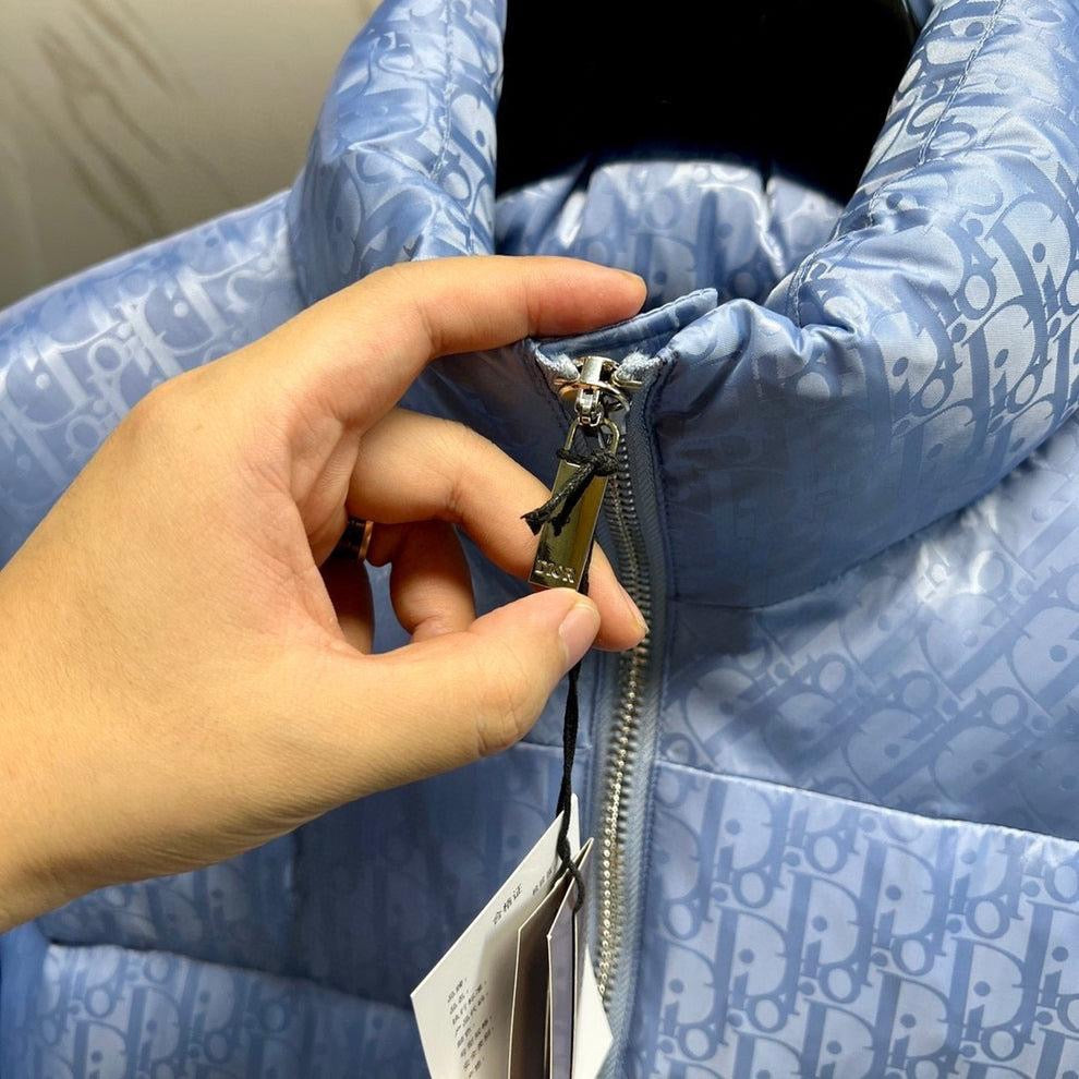 Dior Oblique Down Jacket – Sky Blue