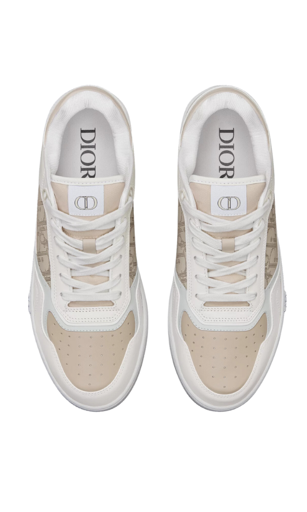 Dior B27 Low Top Sneakers – Beige & White