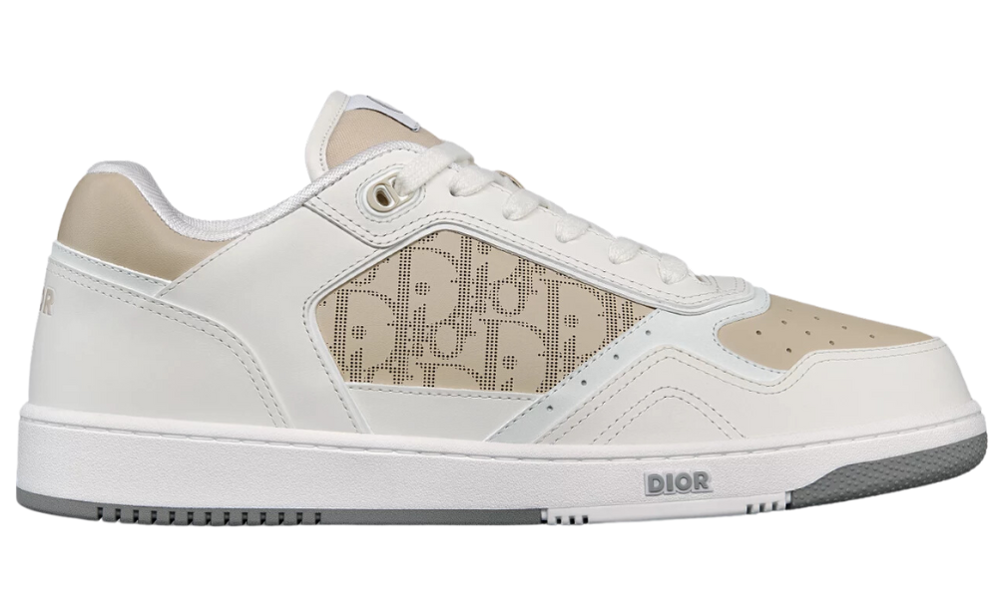 Dior B27 Low Top Sneakers – Beige & White