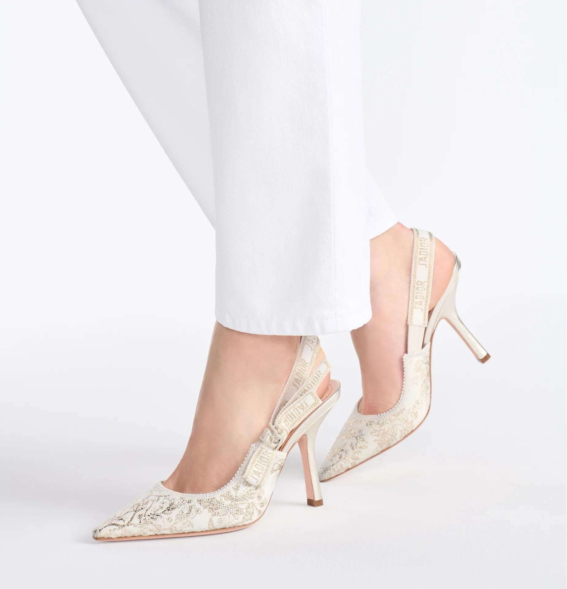 Dior J’Adior Slingback Pump 9.5cm Heel – White