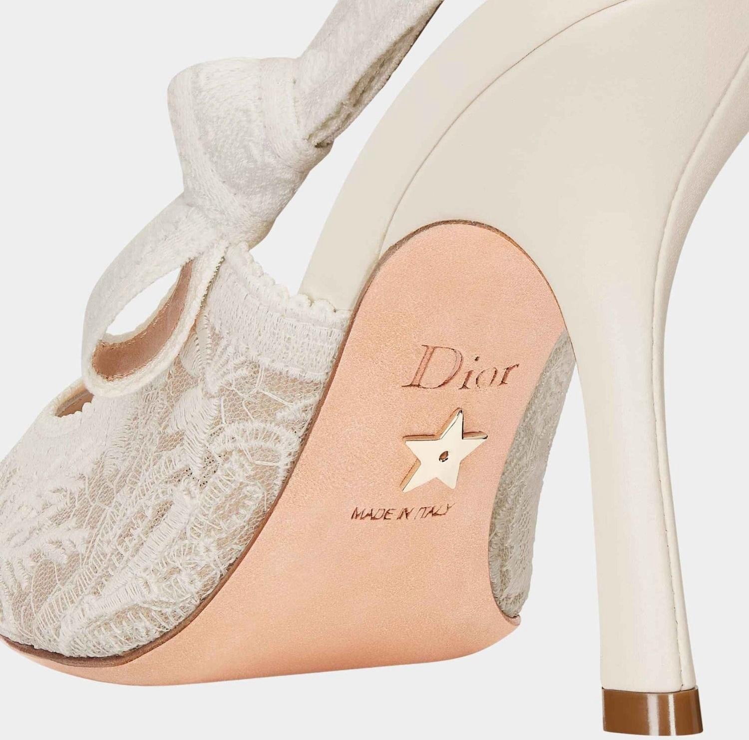 Dior J’Adior Slingback Pump 9.5cm Heel – White