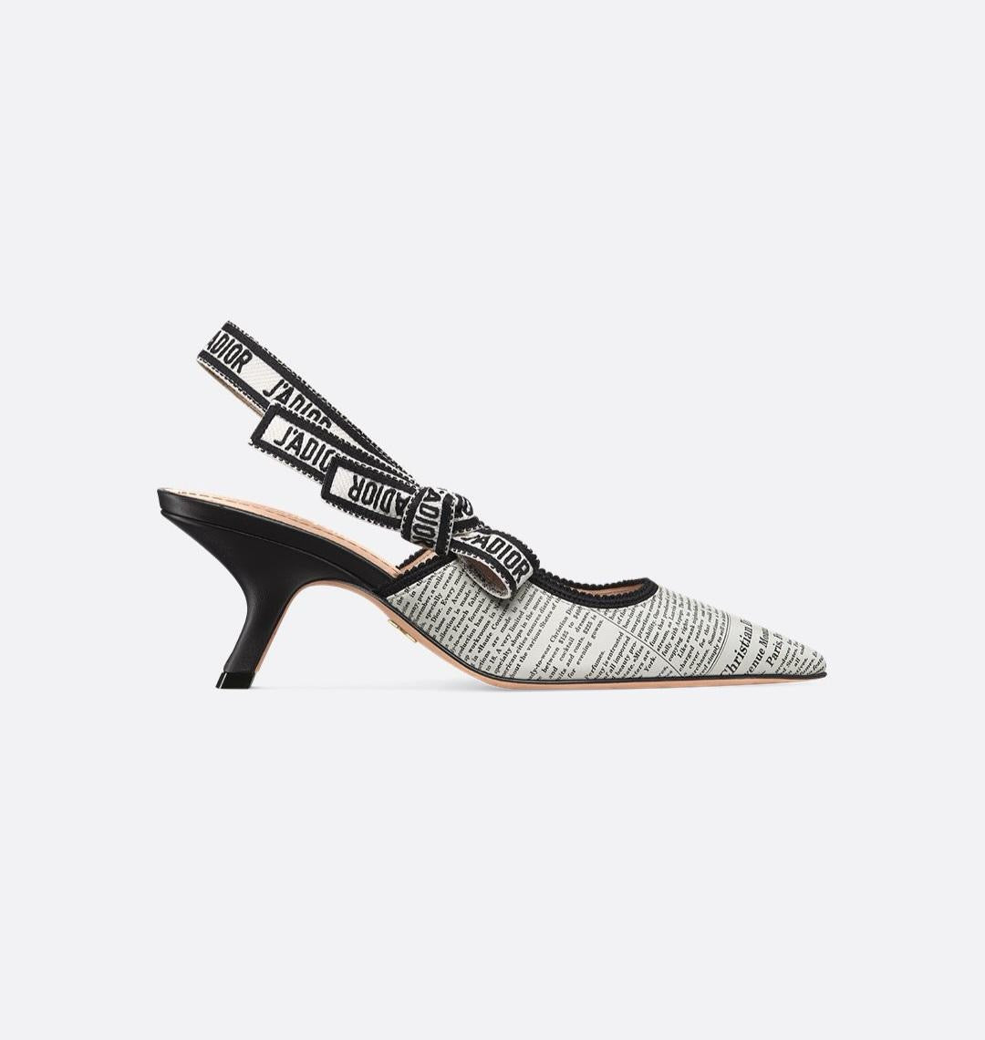 Dior J’Adior Slingback Pump 6.5cm – Black & White