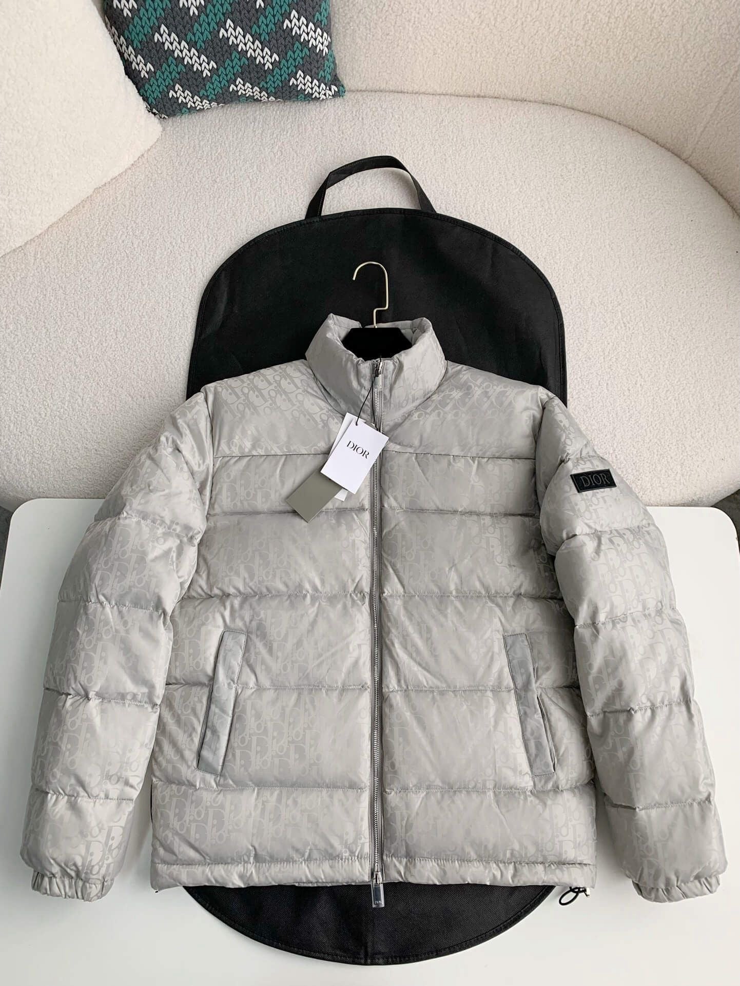 Dior Oblique Down Jacket – White