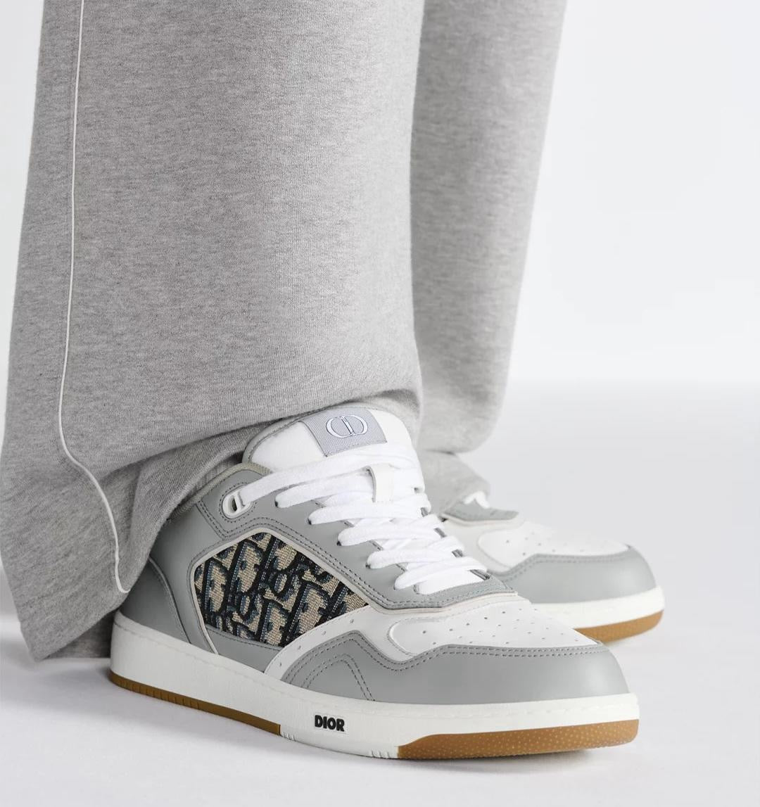 Dior B27 Low Top Sneakers – Grey & White