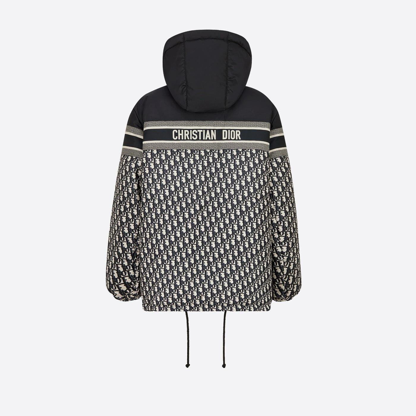 Dior Women’s Reversible Long Down Jacket – Navy Blue