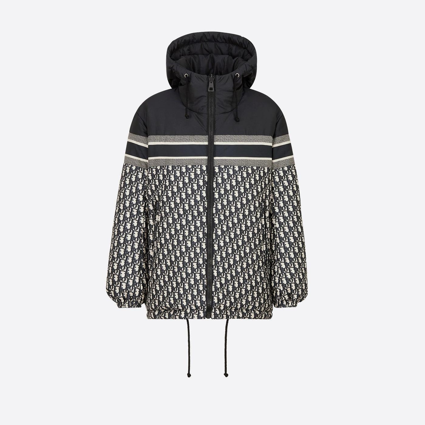 Dior Women’s Reversible Long Down Jacket – Navy Blue