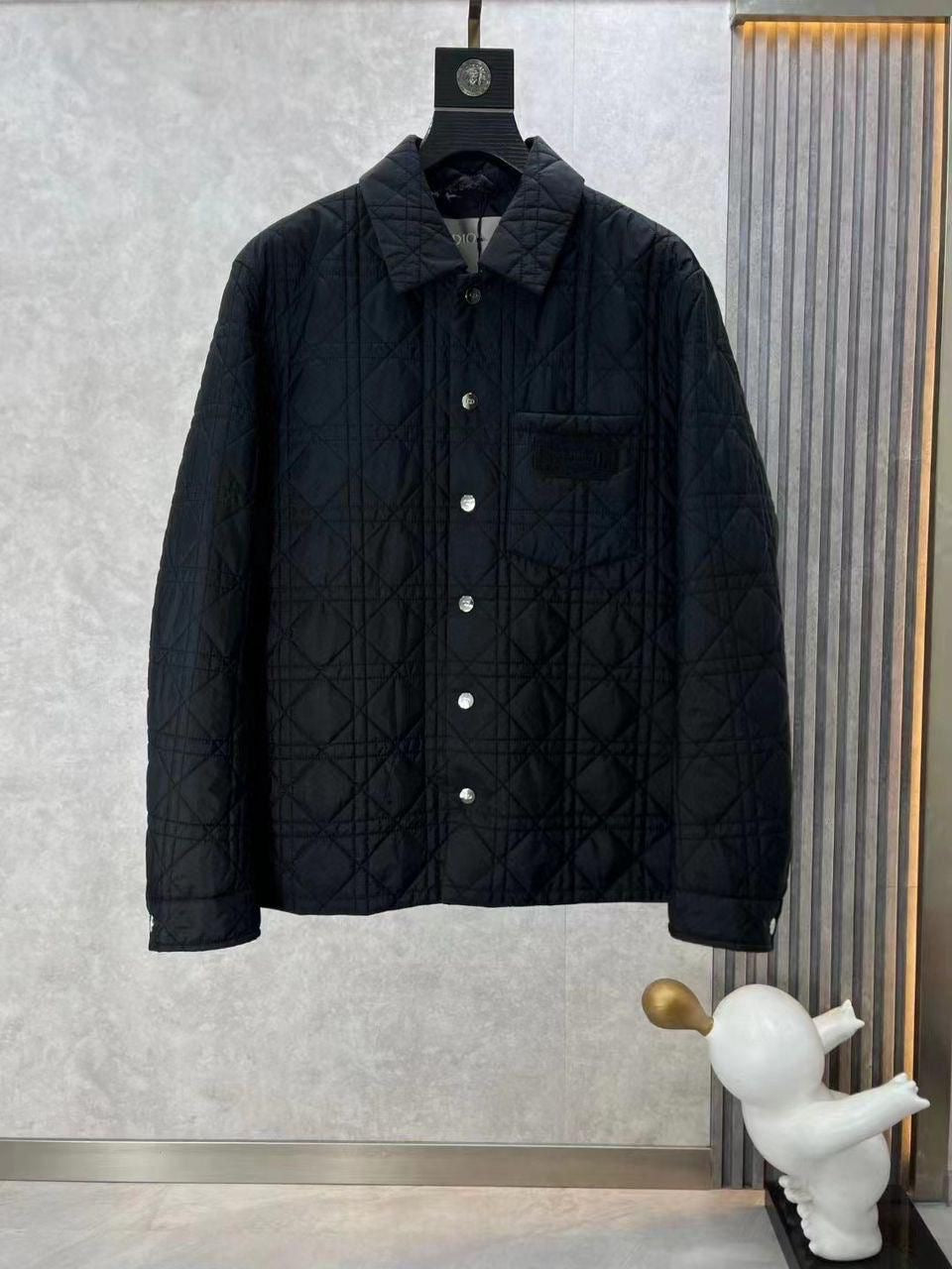 Dior Men’s Cannage Couture Overshirt Jacket – Black