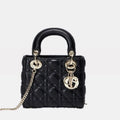 Dior Mini Black Bag with Gold Hardware – Women