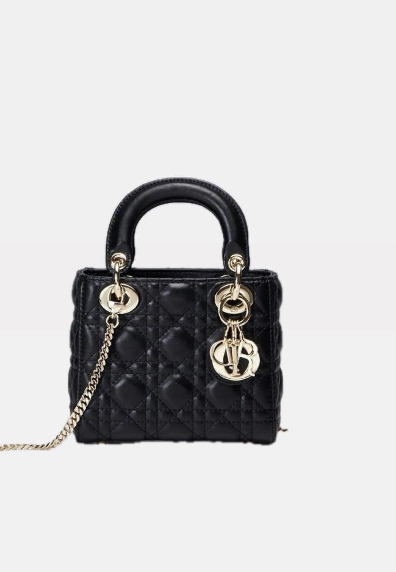 Dior Mini Black Bag with Gold Hardware – Women
