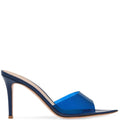 GIANVITO ROSSI Women’s Plexi Elle Peep Heels – 8.5cm Blue Pumps