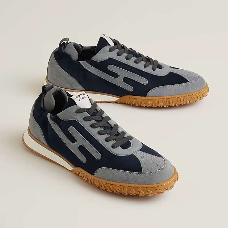 HERMES Men’s Jet Sneakers – Marine / Gris Orage | Casual & Daily Wear Shoes