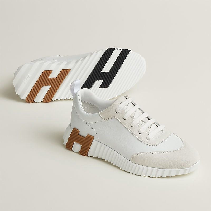HERMES Men’s Bouncing Sneakers – White | Casual & Daily Wear Shoes