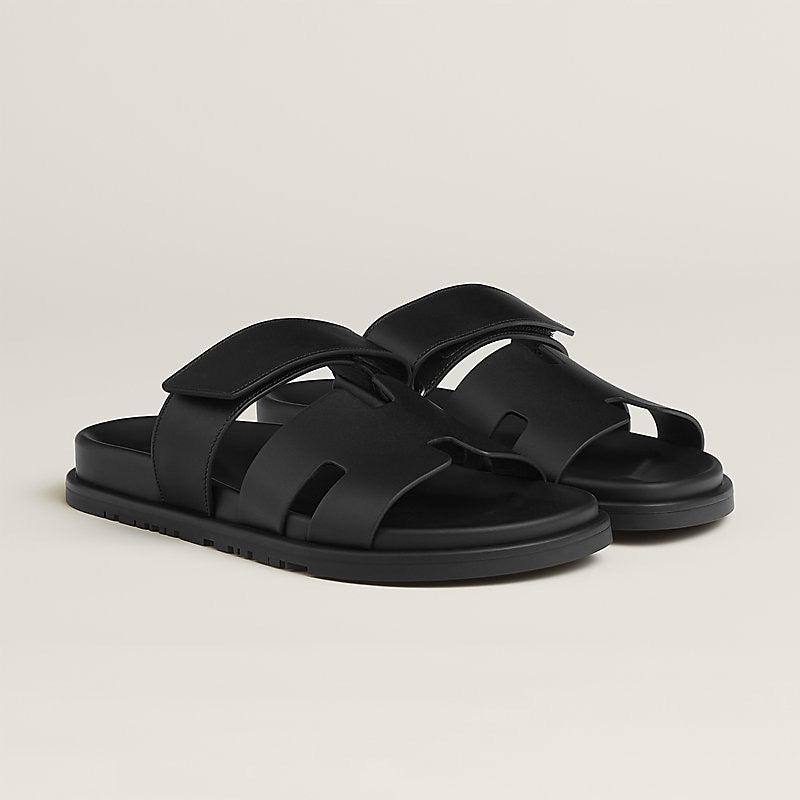 HERMES Chypre Sandals – Black | Unisex Casual & Comfort Sandals