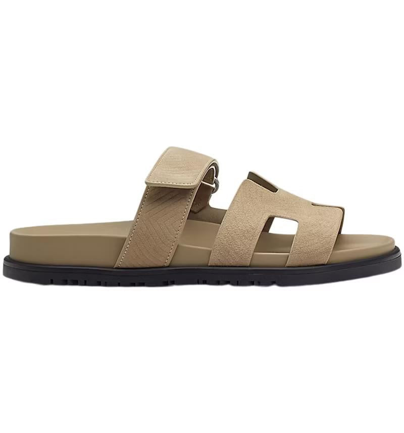 HERMES Women’s Chypre Sandals – Beige & Black | Casual & Comfort Sandals