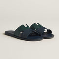 HERMES Men’s Izmir Sandals – Blue & Green Pattern | Casual & Comfort Sandals