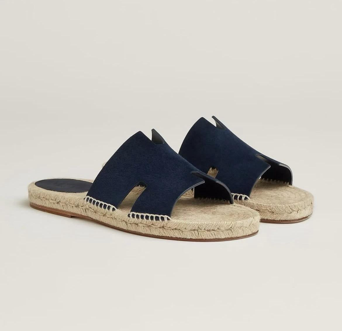 HERMES Men’s Antigua Espadrille – Blue | Casual Summer Footwear