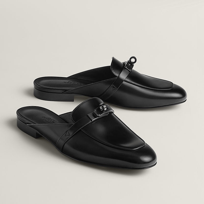 HERMES Women’s Oz Mule – Full Black | Elegant Slip-On Shoes